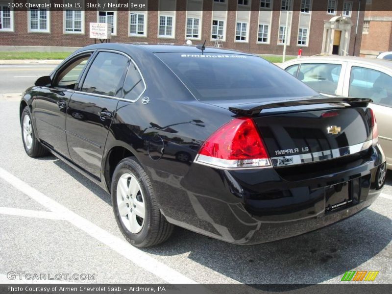 Black / Neutral Beige 2006 Chevrolet Impala LS