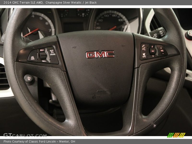 Champagne Silver Metallic / Jet Black 2014 GMC Terrain SLE AWD