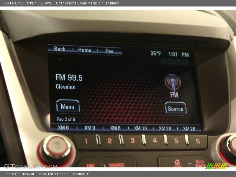 Champagne Silver Metallic / Jet Black 2014 GMC Terrain SLE AWD