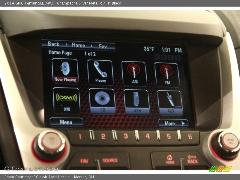 Champagne Silver Metallic / Jet Black 2014 GMC Terrain SLE AWD