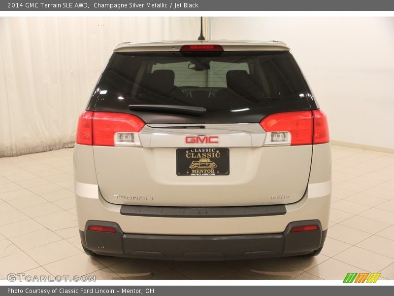 Champagne Silver Metallic / Jet Black 2014 GMC Terrain SLE AWD