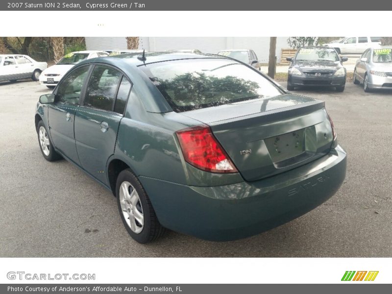 Cypress Green / Tan 2007 Saturn ION 2 Sedan