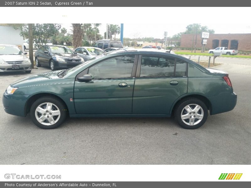 Cypress Green / Tan 2007 Saturn ION 2 Sedan