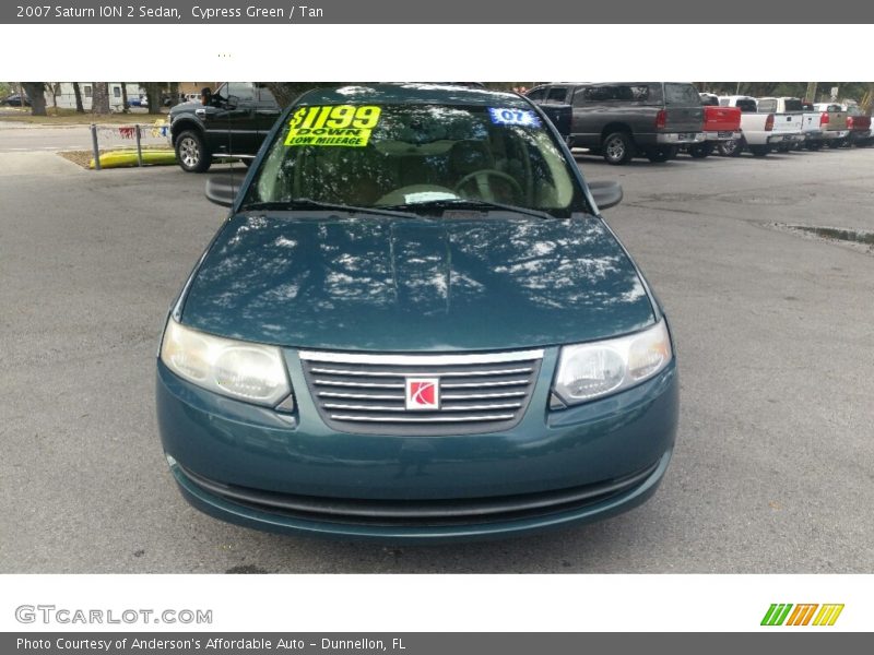 Cypress Green / Tan 2007 Saturn ION 2 Sedan