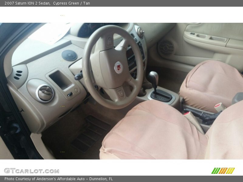 Cypress Green / Tan 2007 Saturn ION 2 Sedan