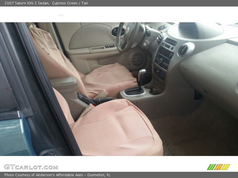 Cypress Green / Tan 2007 Saturn ION 2 Sedan