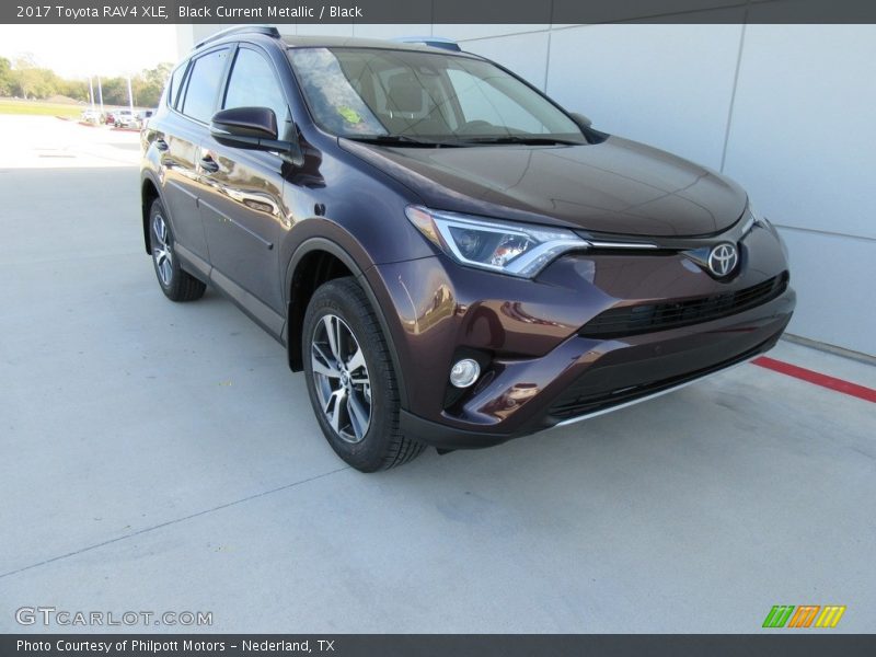 Black Current Metallic / Black 2017 Toyota RAV4 XLE