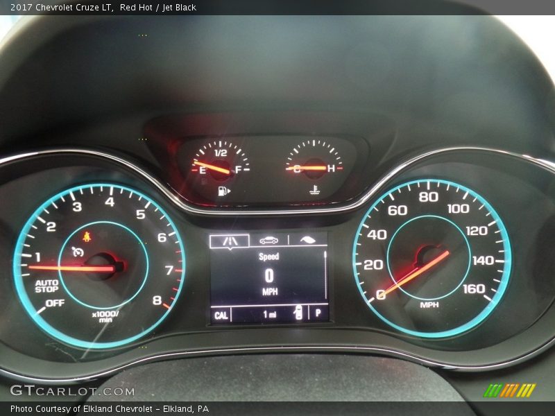 Red Hot / Jet Black 2017 Chevrolet Cruze LT