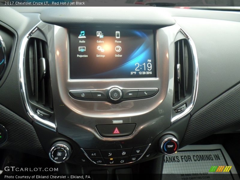 Red Hot / Jet Black 2017 Chevrolet Cruze LT