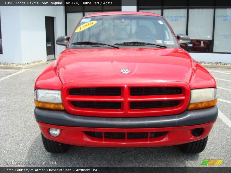Flame Red / Agate 1998 Dodge Dakota Sport Regular Cab 4x4