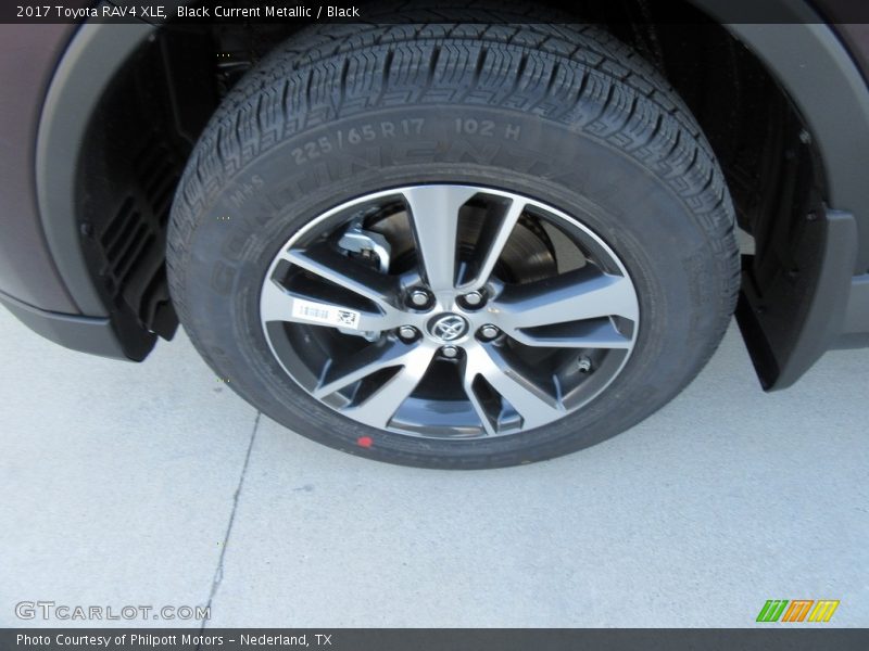 Black Current Metallic / Black 2017 Toyota RAV4 XLE