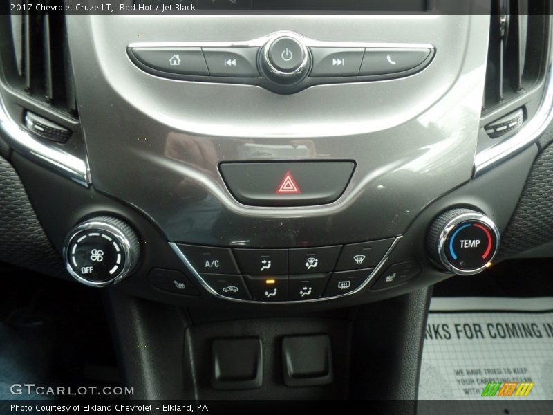 Red Hot / Jet Black 2017 Chevrolet Cruze LT