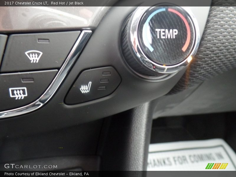 Red Hot / Jet Black 2017 Chevrolet Cruze LT