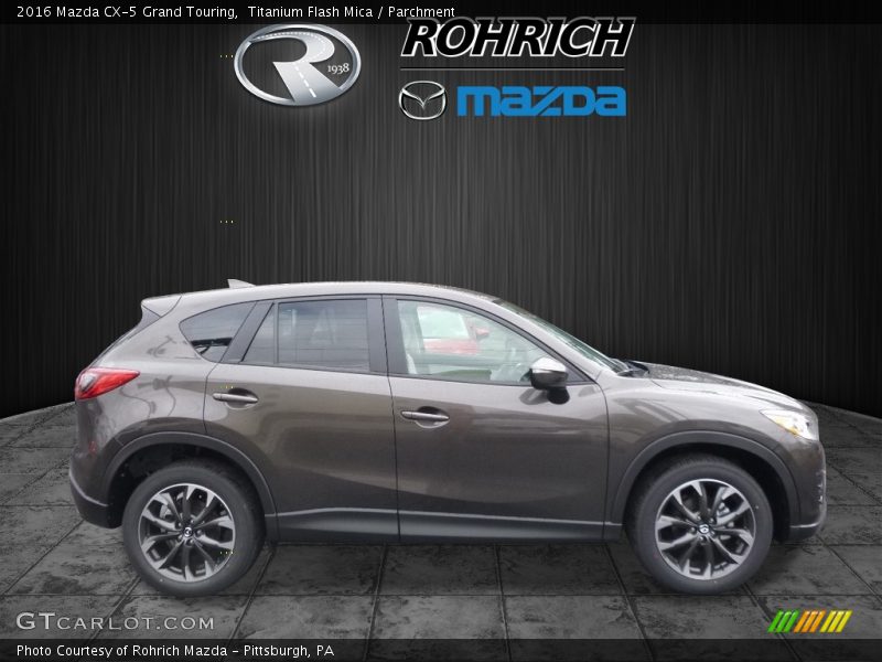 Titanium Flash Mica / Parchment 2016 Mazda CX-5 Grand Touring