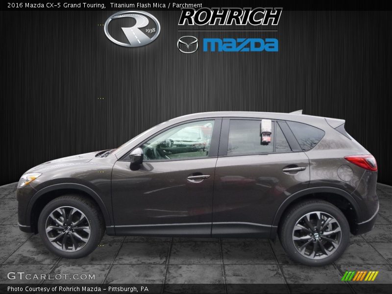 Titanium Flash Mica / Parchment 2016 Mazda CX-5 Grand Touring