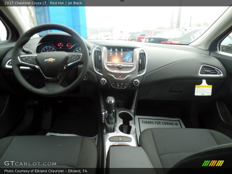 Red Hot / Jet Black 2017 Chevrolet Cruze LT