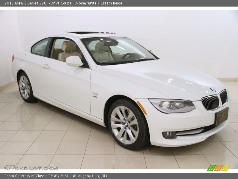 Alpine White / Cream Beige 2013 BMW 3 Series 328i xDrive Coupe