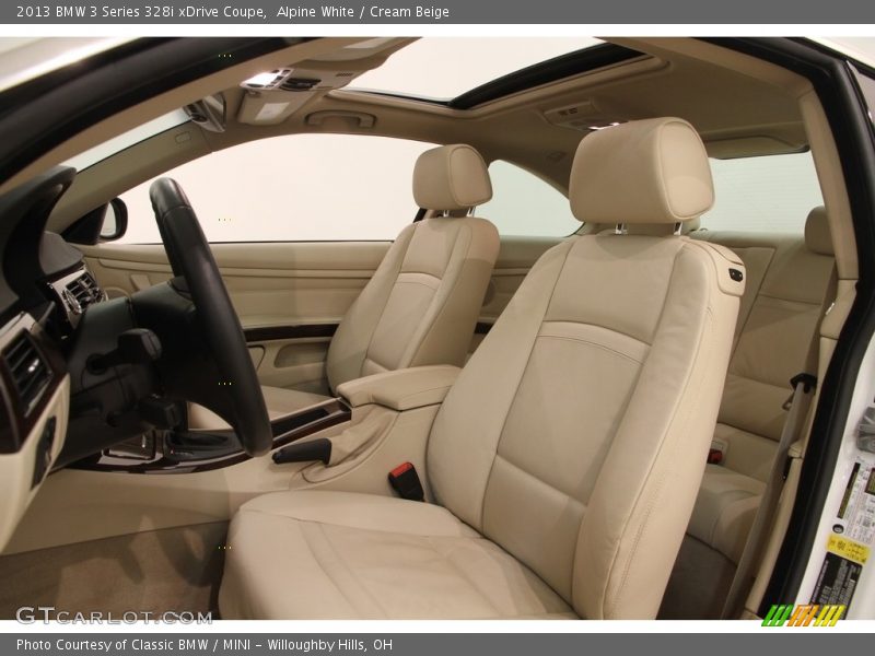 Alpine White / Cream Beige 2013 BMW 3 Series 328i xDrive Coupe