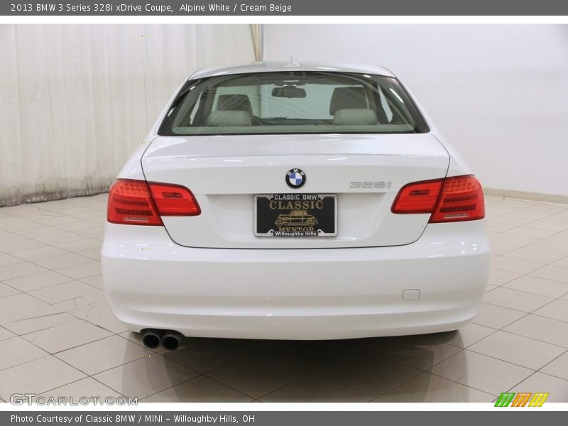 Alpine White / Cream Beige 2013 BMW 3 Series 328i xDrive Coupe