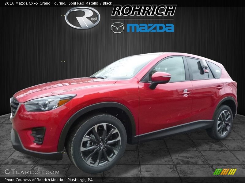Soul Red Metallic / Black 2016 Mazda CX-5 Grand Touring