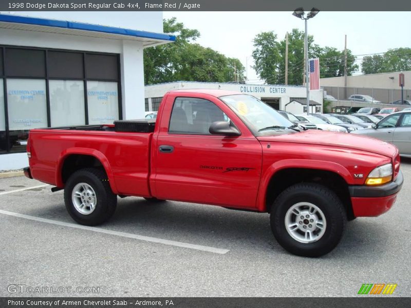 Flame Red / Agate 1998 Dodge Dakota Sport Regular Cab 4x4