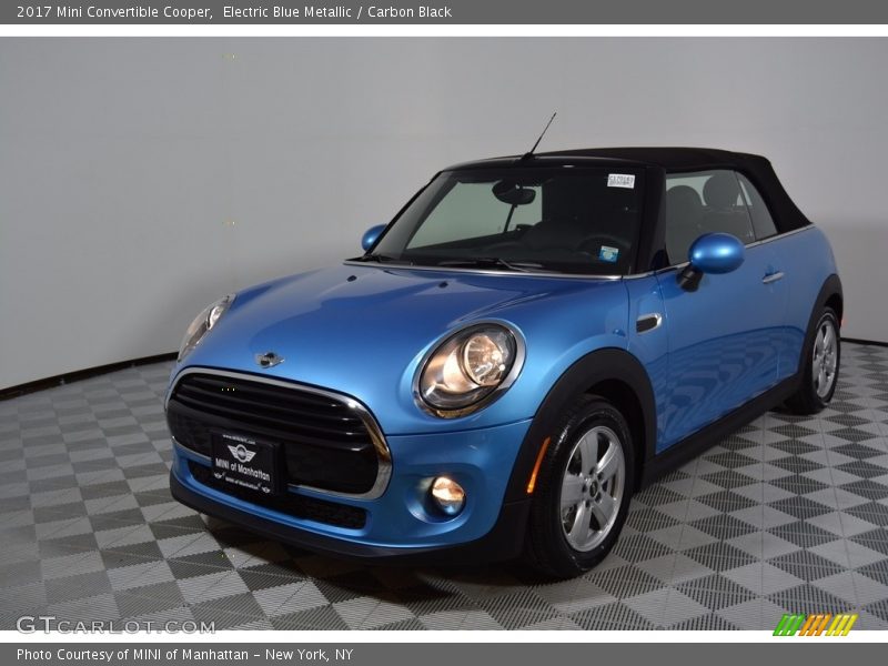 Electric Blue Metallic / Carbon Black 2017 Mini Convertible Cooper