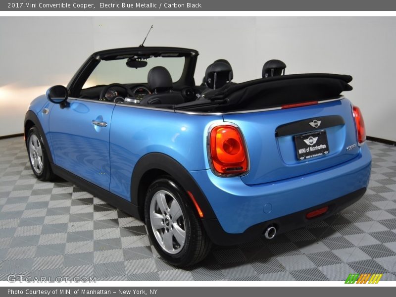Electric Blue Metallic / Carbon Black 2017 Mini Convertible Cooper