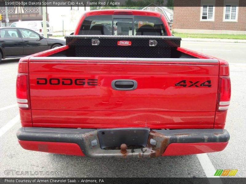 Flame Red / Agate 1998 Dodge Dakota Sport Regular Cab 4x4