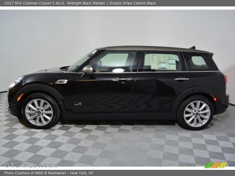 Midnight Black Metallic / Double Stripe Carbon Black 2017 Mini Clubman Cooper S ALL4