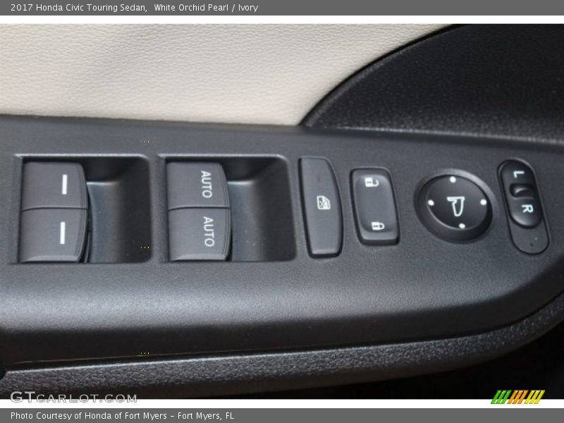 White Orchid Pearl / Ivory 2017 Honda Civic Touring Sedan