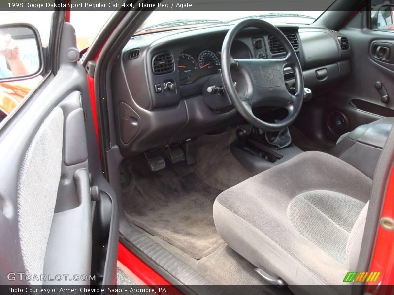 Flame Red / Agate 1998 Dodge Dakota Sport Regular Cab 4x4