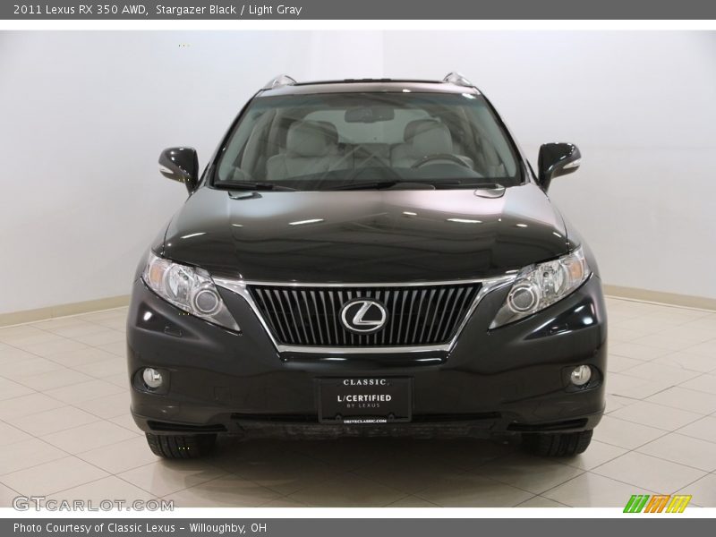 Stargazer Black / Light Gray 2011 Lexus RX 350 AWD