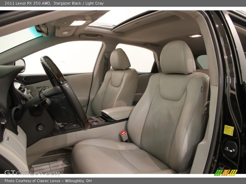 Stargazer Black / Light Gray 2011 Lexus RX 350 AWD