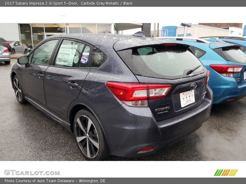 Carbide Gray Metallic / Black 2017 Subaru Impreza 2.0i Sport 5-Door