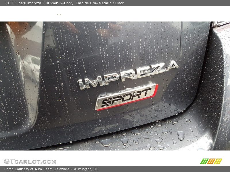 Carbide Gray Metallic / Black 2017 Subaru Impreza 2.0i Sport 5-Door