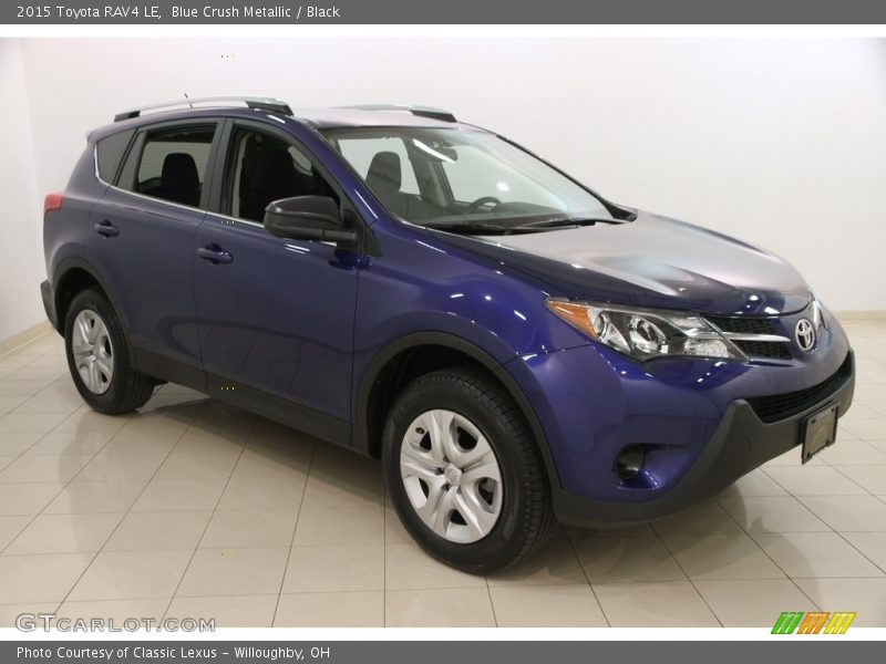 Blue Crush Metallic / Black 2015 Toyota RAV4 LE