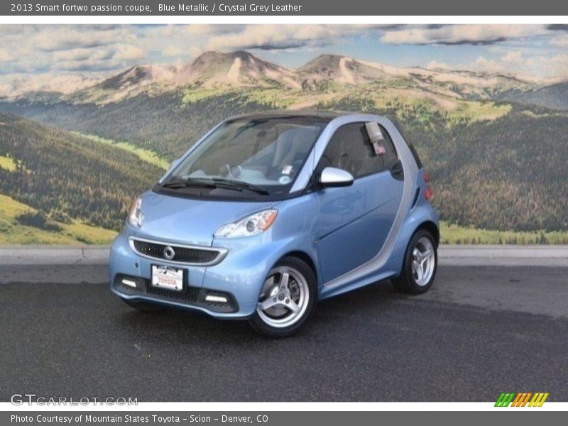 Blue Metallic / Crystal Grey Leather 2013 Smart fortwo passion coupe