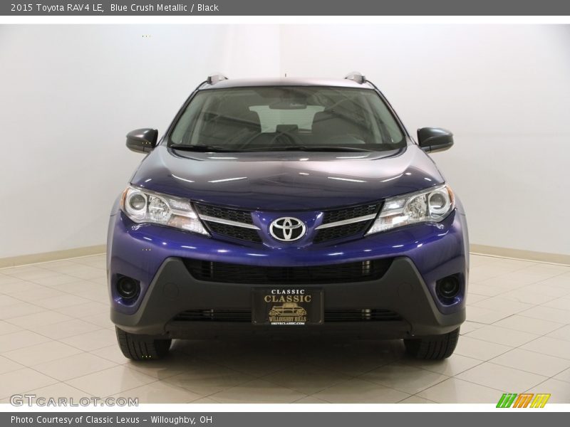 Blue Crush Metallic / Black 2015 Toyota RAV4 LE