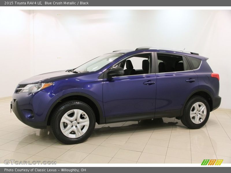 Blue Crush Metallic / Black 2015 Toyota RAV4 LE