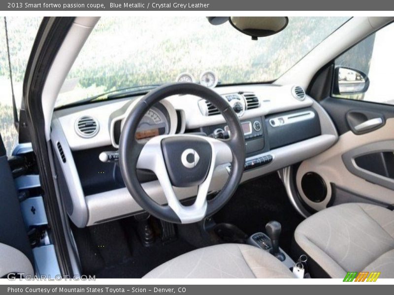 Blue Metallic / Crystal Grey Leather 2013 Smart fortwo passion coupe