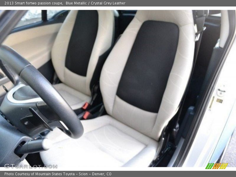 Blue Metallic / Crystal Grey Leather 2013 Smart fortwo passion coupe