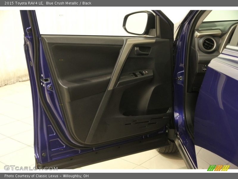 Blue Crush Metallic / Black 2015 Toyota RAV4 LE