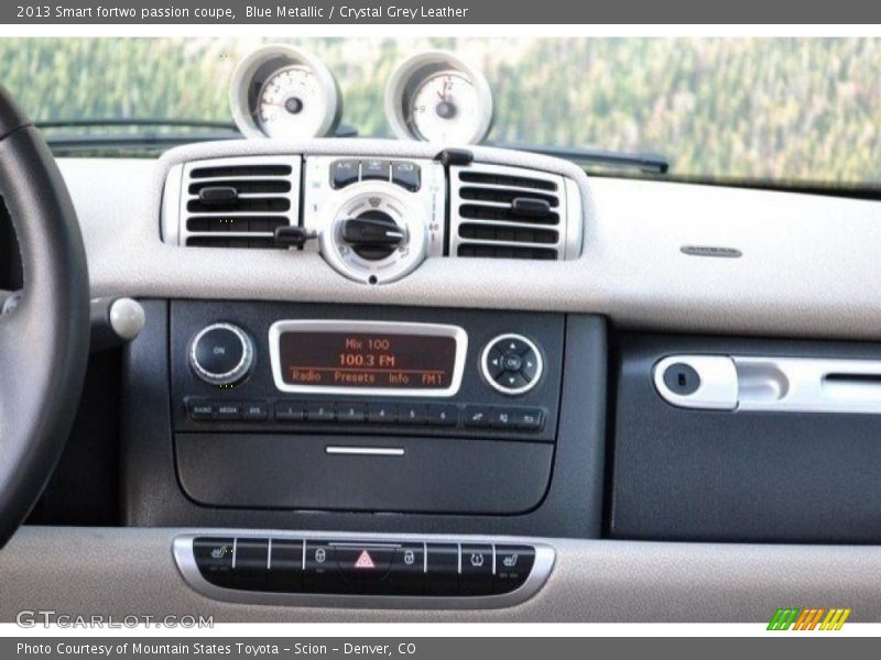 Blue Metallic / Crystal Grey Leather 2013 Smart fortwo passion coupe