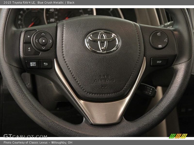 Blue Crush Metallic / Black 2015 Toyota RAV4 LE