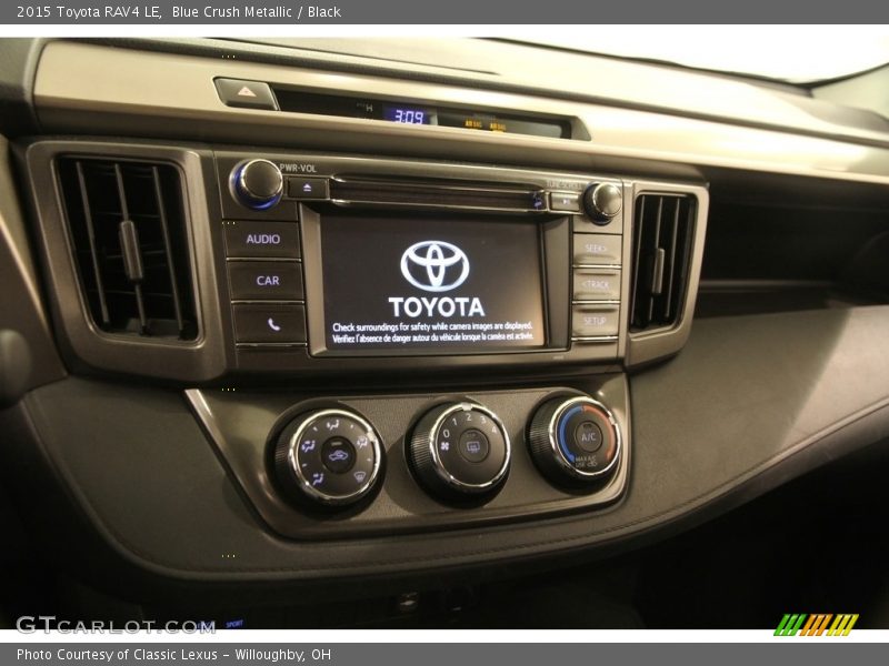 Blue Crush Metallic / Black 2015 Toyota RAV4 LE