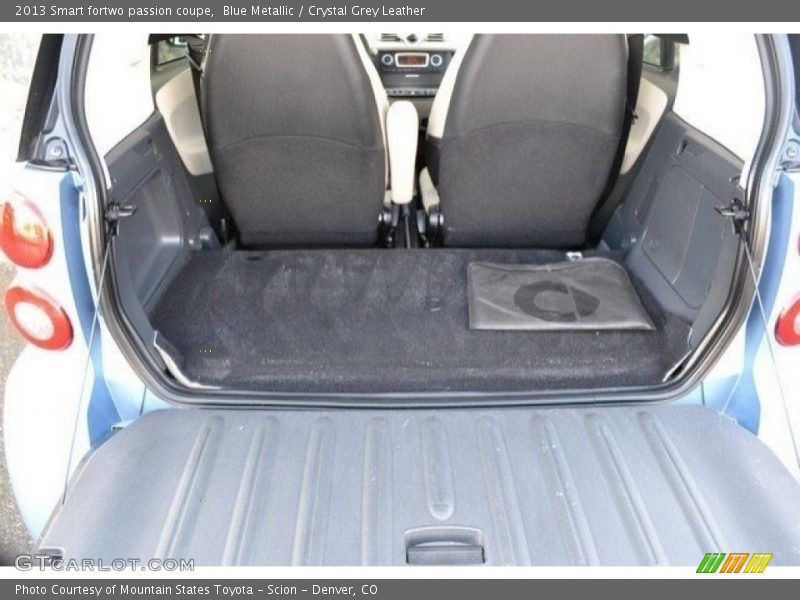 Blue Metallic / Crystal Grey Leather 2013 Smart fortwo passion coupe