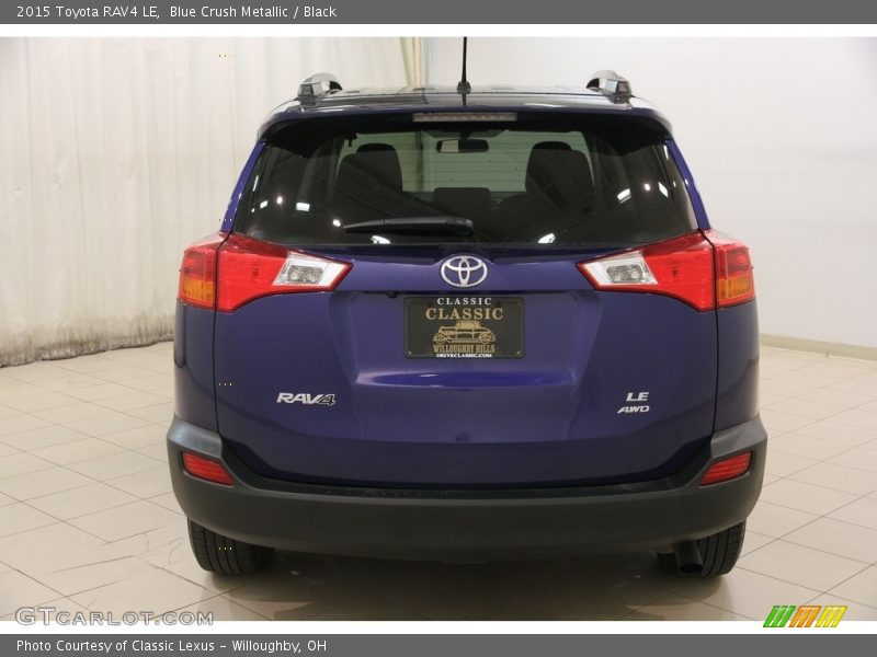 Blue Crush Metallic / Black 2015 Toyota RAV4 LE
