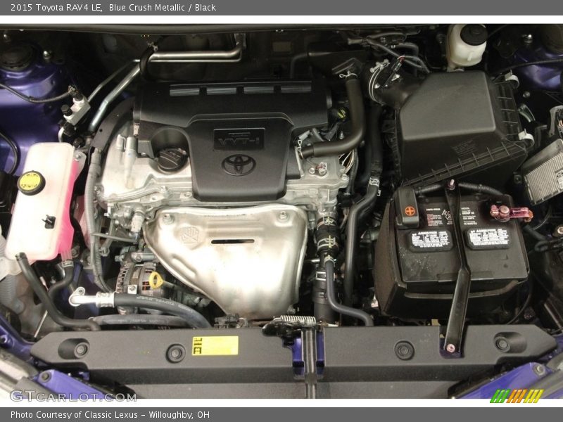 Blue Crush Metallic / Black 2015 Toyota RAV4 LE