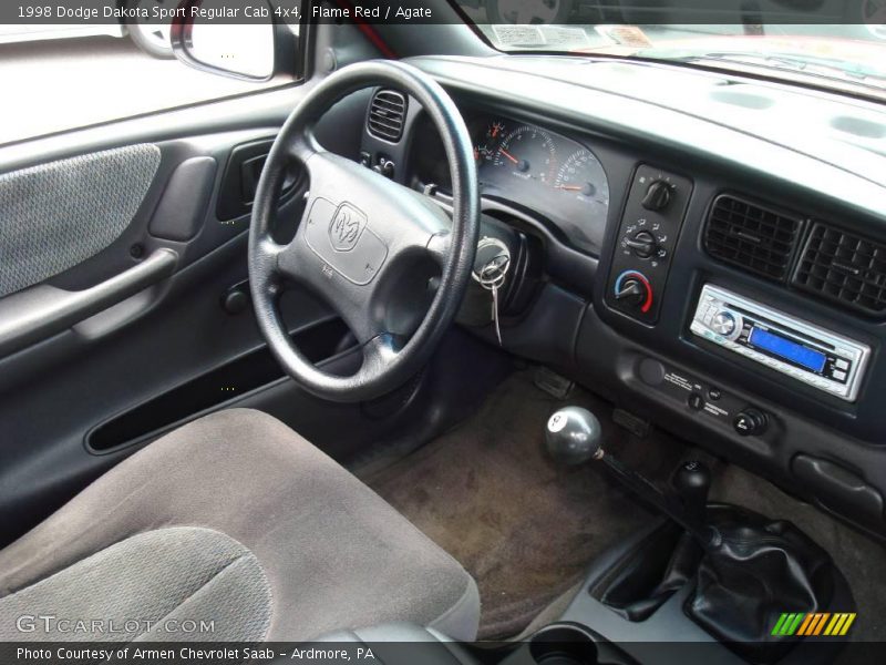 Flame Red / Agate 1998 Dodge Dakota Sport Regular Cab 4x4