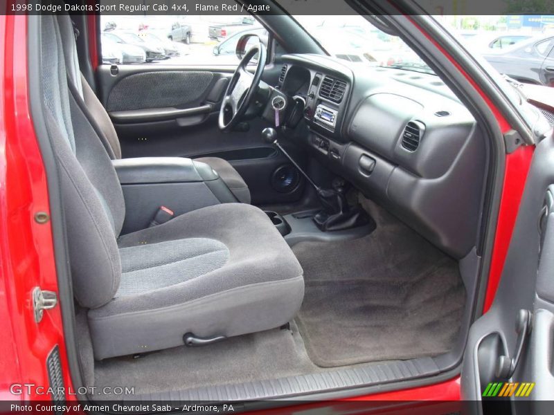 Flame Red / Agate 1998 Dodge Dakota Sport Regular Cab 4x4